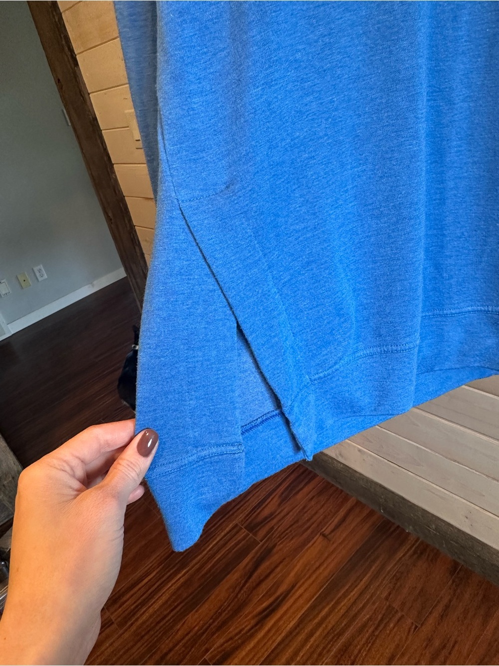 Hyba | Blue Long Sleeved Relaxed Fit Shirt - Picture 3 of 8